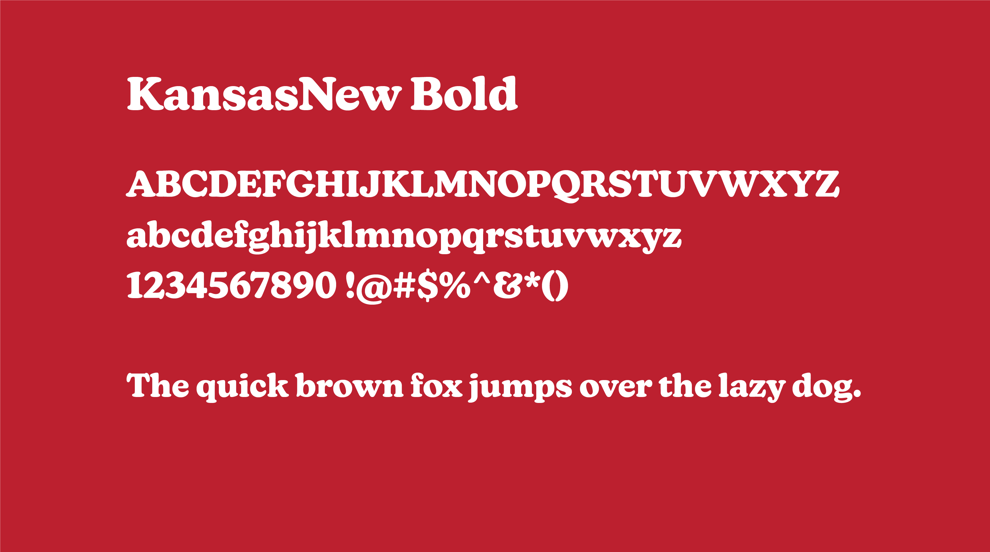 KansasNew Bold