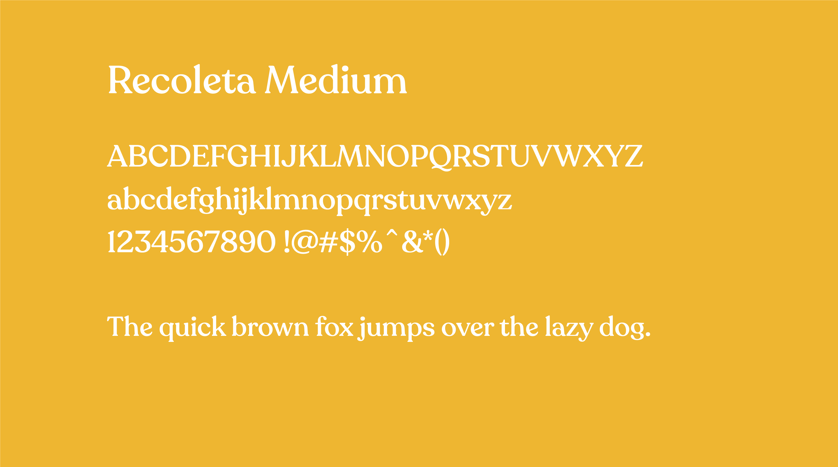 Recoleta Medium