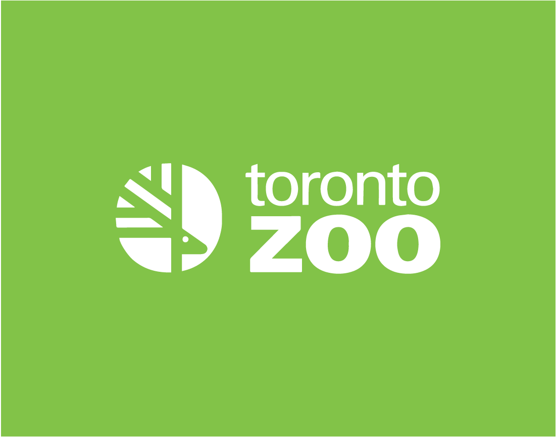 Toronto Zoo logo on green background